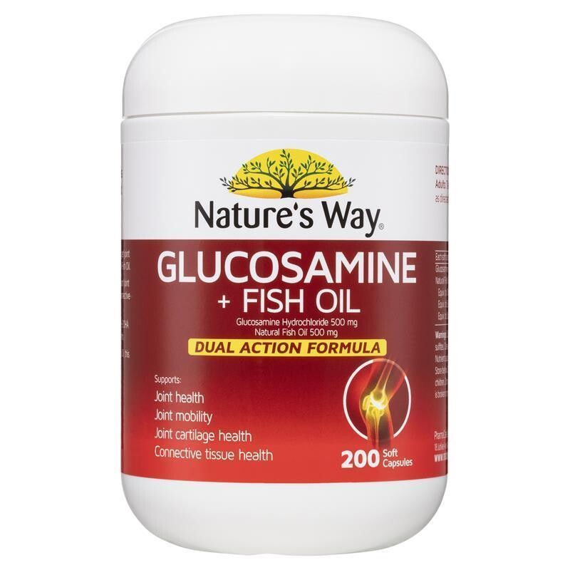 [PRE-ORDER] STRAIGHT FROM AUSTRALIA - Nature's Way Glucosamine + Fish Oil 200 Soft Capsules